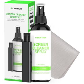 LENTION Screen Cleaner Spray Kit 6.7oz Bottle with Microfiber Cloth & Brush in Kuwait