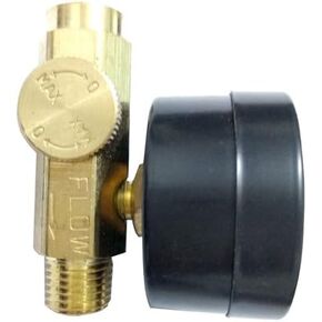 1204S321 Air Flow Valve, 0-160 PSI Gauge, 1/4 FNPT Inlet x Male Outlet - Quantity 1 in Kuwait