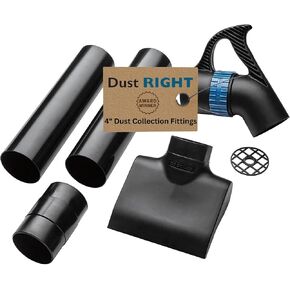 Rockler Dust Right 4" Quick Change Floor Sweep Kit for Dust Collection | Floor Sweep Kit – Quick Shop Cleanup – Dust Collection Kit – Quick Change Connection – Complete Set in Saudi Arabia