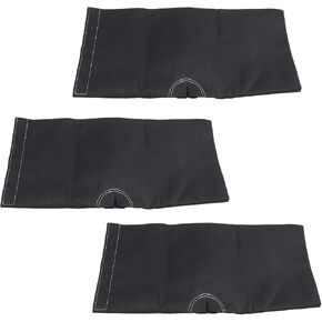 3-Pack Fillable Sandbags for Flags, Tents Umbrellas Weight Base | Black Canvas, Wear-resistant Canvas, Easy Fill & Attach, Compact Foldable Storage, For Flags Tents Parasols, Garden Beach Use in Kuwait