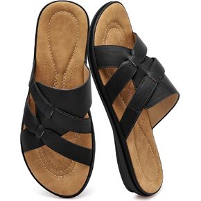 Slides for Women Dressy Summer Flat Sandals for Women 2026 Comfortable Casual Walking Shoes Indoor Outdoor in Saudi Arabia