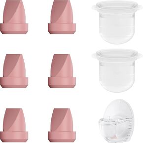 8PC M6 Breast Pump Replacement Accessories, Including 6pcs Duckbill Valve and 2pcs Diaphragms for Momcozy Mobile Style | M6, Replace for Momcozy Pump Parts, Not Original Parts, 8PC Red in Kuwait