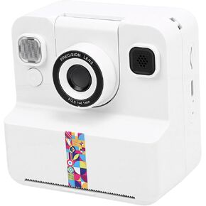 Kids Instant Print Camera 16x Digital Zoom 2.4 Inch Screen 1080P HD Video 180 Degree Rotating Lens 5 Color Prints 22 Frame Designs with MP3 Player Time Lapse for Children in Saudi Arabia