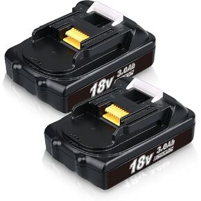 2 حزمة 3.0Ah BL1815 استبدال بطارية ماكيتا 18 فولت بطارية ليثيوم أيون متوافقة مع BL1815 BL1820 BL1830 BL1840 BL1850 بطارية لأدوات الطاقة اللاسلكية 18 فولت in Kuwait