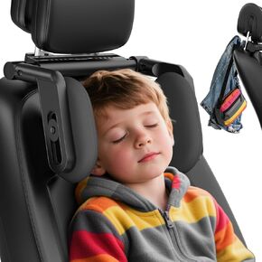 Car Headrest Pillow, 4-Way Adjustable Car Headrest,Thickened Memory Foam Road Pal Headrest, Neck Support Pillow, U- Shaped Design, Travel Car Sleeping,Suitable for Kids and Adults in Kuwait