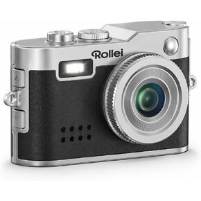 Rollei Mini Keychain Digital Camera 1080P for Travel Camping Vlog (Brown) | Mini Vintage Camera, FHD Small Retro Digital Camera with 0.96 Inch Colour Screen, Compact Photo Camera with Flash & Recording in Kuwait