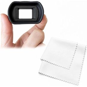 Long Soft Viewfinder Eyecup Eyepiece with Micro Fiber Cloth for EOS 5D Mark IV 5D Mark III 5DS R 5DS 7D 7D Mark II 1Dx Mark II 1Ds Mark III 1D Mark IV 1D Mark III in Kuwait