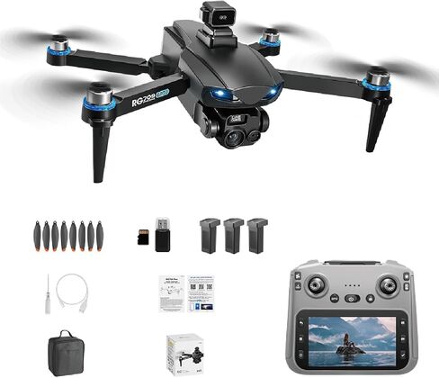Drones with Camera for Adults 4K UHD Camera GPS Drone with 3-Axis Gimbal, 8K Photo, Under 249g FAA Exempt Mini Quadcopter for Beginners, Auto Return in Kuwait