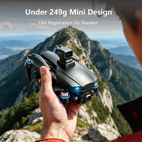 Drones with Camera for Adults 4K UHD Camera GPS Drone with 3-Axis Gimbal, 8K Photo, Under 249g FAA Exempt Mini Quadcopter for Beginners, Auto Return in Kuwait