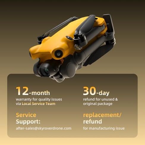SKYROVER X1 Drone with 2 Batteries, 4K/60fps, 8K Photo, Under 249g, 50000ft Transmission, 360 Degree Obstacle Sensing, 32-Min Flight Time in Kuwait