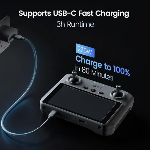 Holy Stone RC243A Remote Controller, 5.5-inch 1080P Full HD Display, 6KM Transmission, 32GB Storage + microSD Support, Up to 3H Runtime, Compatible with HS600/HS600D & HS360E/HS360D Only in Kuwait