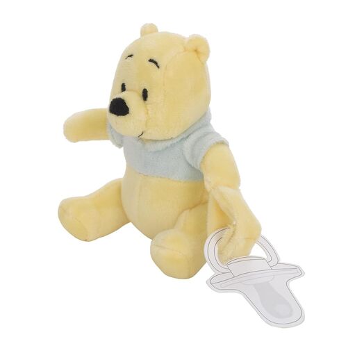 Disney Winnie The Pooh Yellow and Aqua Plush Buddy Pacifier Holder in Kuwait