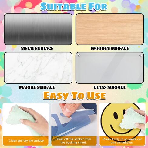 JarThenaAMCS 9 Sheets Boho Smile Wall Stickers Cute Happy Face PVC Decals Colorful Preppy Self-Adhesive Wall Decoration for Back to School Home Classroom Office in Kuwait