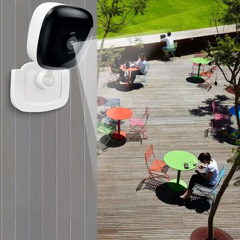 2 Pack Self-Adhesive Wall Mount Holder Fits for Kasa Smart Security Camera EC60,KC400,No Drilling Easy Installation Window Mount Camera Brackets fits for TP Link Smart Spot Camera,White in Kuwait