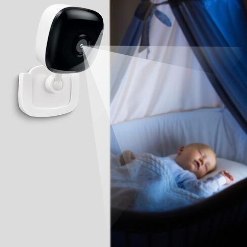 2 Pack Self-Adhesive Wall Mount Holder Fits for Kasa Smart Security Camera EC60,KC400,No Drilling Easy Installation Window Mount Camera Brackets fits for TP Link Smart Spot Camera,White in Kuwait