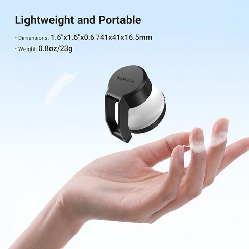 NEEWER Mini LED Auxiliary Fill Light Compatible with DJI OSMO Pocket 4 Gimbal Camera, 1W CRI95 200mAh with 3 CCT Modes & USB C Charging, Lighting for Selfie Vlog Streaming Video Recording, M29 in Kuwait