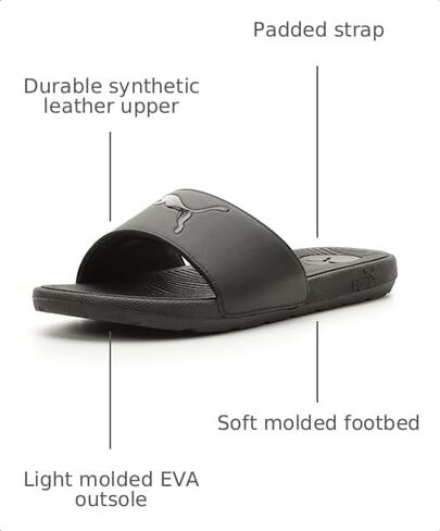 PUMA Women's Cool Cat 2.0 Slide Sandal, SPORT-Puma Black-Puma Black, 6 in Kuwait