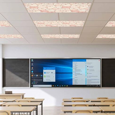 Pink Cute Pigs Magnetic Fluorescent Light Covers for Ceiling Lights 2x4 Ft, Modern Animals Cartoon Office Classroom Kitchen Drop Ceiling Light Covers Lighting Filters Shade Panel 3 Packs in Kuwait