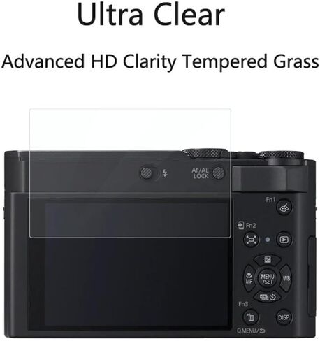 for Panasonic LUMIX ZS300 Screen Protector - [3 Pack] HD Tempered Glass Film [Anti-Fingerprint] [Anti-Scratch] [Bubble Free] Compatible for Panasonic LUMIX ZS300 Digital Camera (DC-ZS300K) in Kuwait