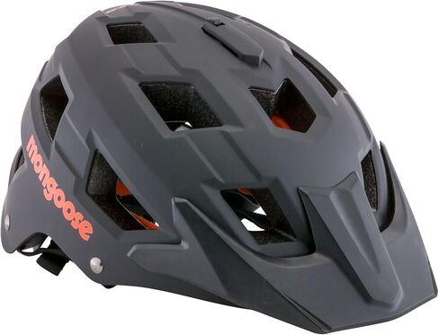 Mongoose Capture Bike Helmet, Ages 8+, Built-in Camera Mount, Durable ABS Shell, Vents for Airflow, Adjustable Fit, Full-Range Internal Pads, Go-Pro Compatible, Helmet for Kids and Adults in Kuwait