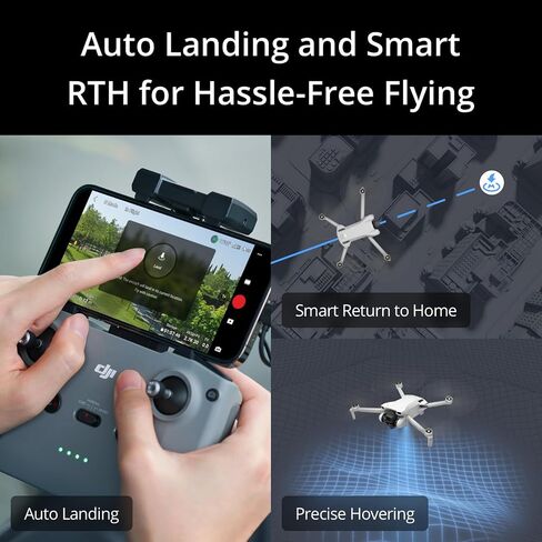 DJI Mini 3 Fly More Combo, Lightweight 3x Mechanical Gimbal Mini Camera Drone with 4K HDR Video, 3 Batteries for 114-min Flight Time, up to 32800ft (10km) Video Transmission, True Vertical Shooting in Kuwait