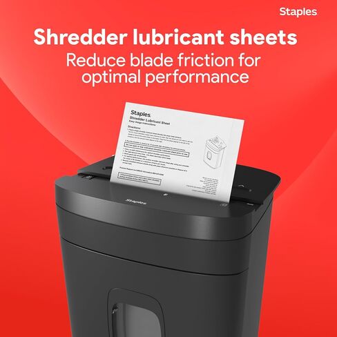 Staples Shredder Lubricant Lubricating Sheets, Reduces Friction & Noise, Keeps Blades Sharp, Pack of 24 in Kuwait