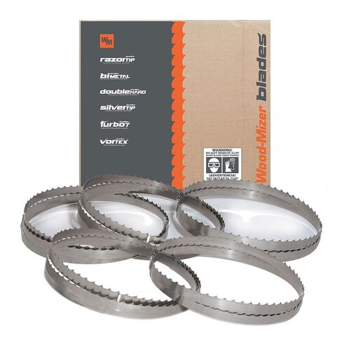 158" Sawmill Bandsaw Blades 5-Pack - BiMetal Turbo 7°/39° Hardwood Sawing in Kuwait