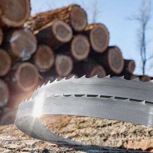 158" Sawmill Bandsaw Blades 5-Pack - BiMetal Turbo 7°/39° Hardwood Sawing in Kuwait