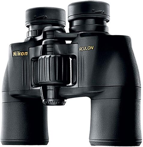 Nikon ACULON A211 10x42 Binocular | Multilayer coating, Porro prism Binocular with turn and slide eyecups, Tripod Adaptable | Official Nikon USA Model | 10x Magnification, 42mm Eco-Glass Objectives, Multi-Coated Optics, BAK4 Porro Prism, Turn-and-Slide Ey in Kuwait