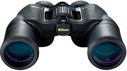 Nikon ACULON A211 10x42 Binocular | Multilayer coating, Porro prism Binocular with turn and slide eyecups, Tripod Adaptable | Official Nikon USA Model | 10x Magnification, 42mm Eco-Glass Objectives, Multi-Coated Optics, BAK4 Porro Prism, Turn-and-Slide Ey in Kuwait