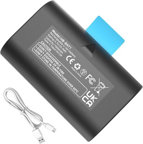 2 Pack Extra Outdoor Camera Battery Pack Compatible with SimpliSafe Wireless Outdoor Security Camera CMOB1 CM0B1 SCM301 with Type-C Charge Cable Upgraded 7000mAh Capacity Battery Model SSCAM-BAT1 in Saudi Arabia
