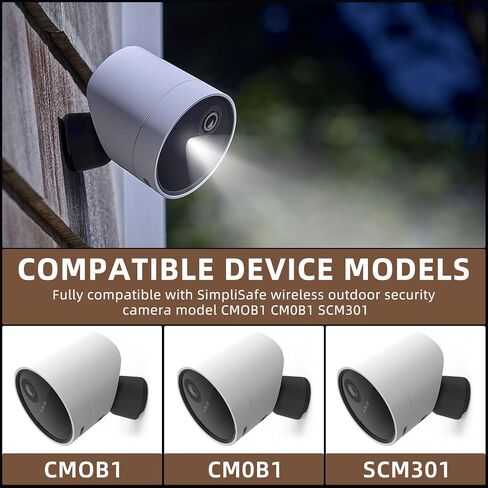 2 Pack Extra Outdoor Camera Battery Pack Compatible with SimpliSafe Wireless Outdoor Security Camera CMOB1 CM0B1 SCM301 with Type-C Charge Cable Upgraded 7000mAh Capacity Battery Model SSCAM-BAT1 in Saudi Arabia