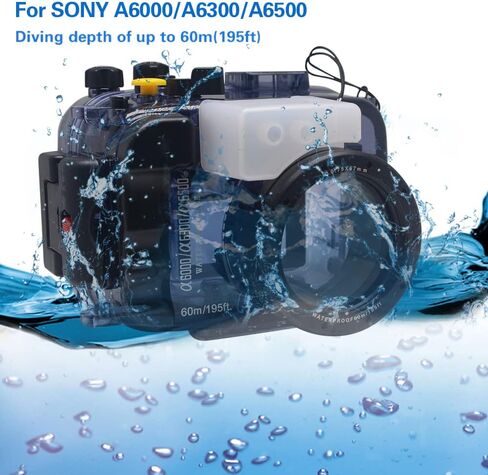 40m/130ft Waterproof Housing Underwater Camera Diving Case Bag for Sony A6000 A6300 A6400 A6500 in Kuwait