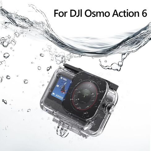 60M Waterproof Housing Case for DJI OSMO Action 6 Underwater Diving Case High Strength Anti-Drop Camera Protector Cover in Kuwait