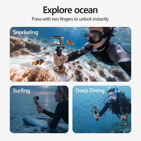 60M Waterproof Housing Case for DJI OSMO Action 6 Underwater Diving Case High Strength Anti-Drop Camera Protector Cover in Kuwait