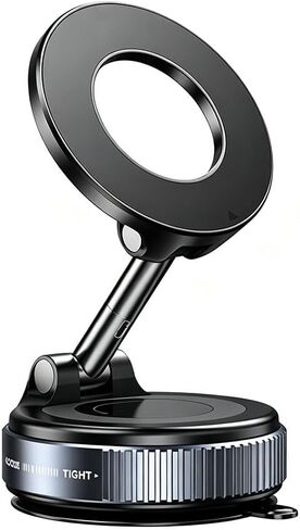 Vacuum Magnetic Car Phone Mount for Honda Fit/Jazz Hatchback 2004-2026 | Strong N52 Magnet Ring Array, Vacuum Suction Lock for Rough Roads, 360° Rotation & Foldable Compact Storage Arm in Kuwait