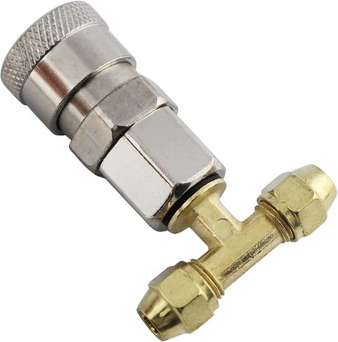 LQ Industrial Metal Tee Fitting Air Intake Valve Connector Power Tool Accessories for Lorries/Trailers Air Piping in Kuwait