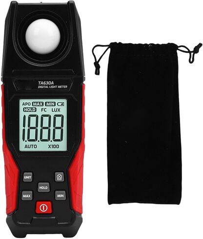 Aramox Handheld Digital Light Meter, ABS Material, High Accuracy and Wide Measurement Range, Ideal for Indoor Outdoor Use and Photography in Kuwait