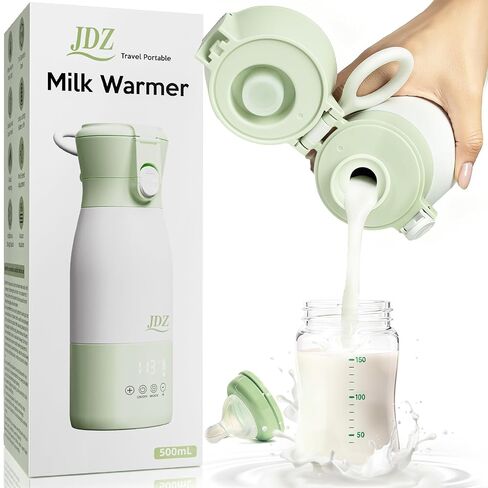 Portable Baby Bottle Warmer, 16000mAh Rechargeable Travel Milk Warmer | 7 Temp Settings, 316 Stainless Steel Fast Heating Leak-Proof Bottle Warmer for Breastmilk & Formula, Night Feeds & On the Go in Kuwait