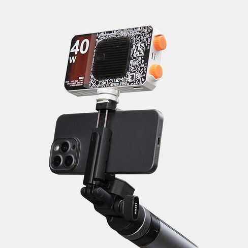 Leekai Aluminum Light Stand with Phone Holder, 83.9''/213cm Adjustable Tripod, Extendable Camera Phone Tripod with 1/4" Screw for Travel, DSLR Camera, Ring Light, Video Rig, Max Load 20 lbs in Kuwait