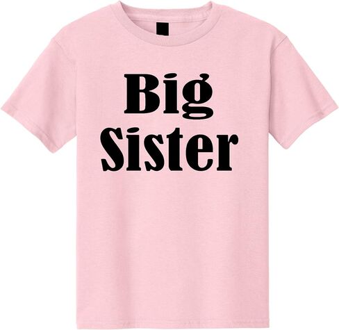 Big Brother & Big Sister T-Shirt, Matching Sibling Shirt for Family, Cotton Tee, Toddler to Adult Sizes 2T–4XL in Kuwait