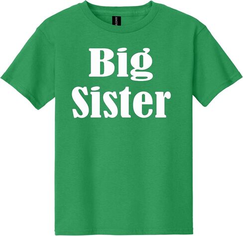 Big Brother & Big Sister T-Shirt, Matching Sibling Shirt for Family, Cotton Tee, Toddler to Adult Sizes 2T–4XL in Kuwait