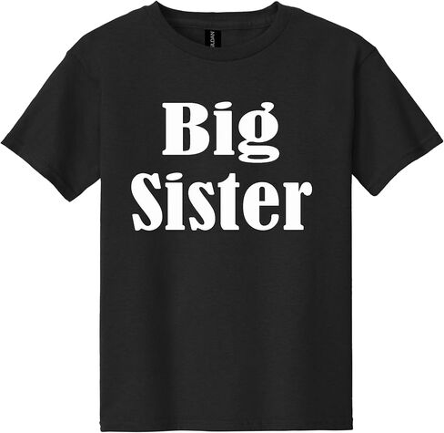 Big Brother & Big Sister T-Shirt, Matching Sibling Shirt for Family, Cotton Tee, Toddler to Adult Sizes 2T–4XL in Kuwait