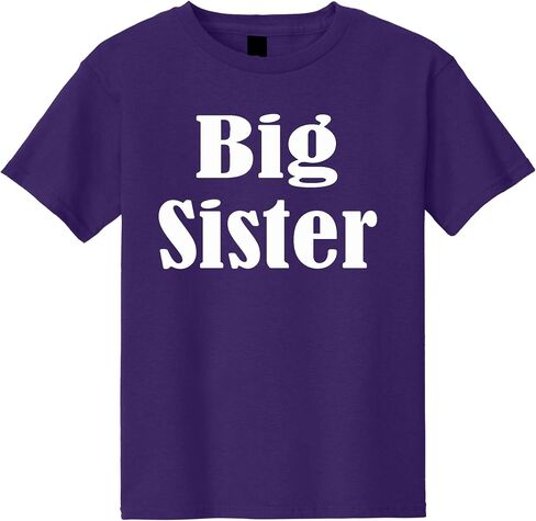 Big Brother & Big Sister T-Shirt, Matching Sibling Shirt for Family, Cotton Tee, Toddler to Adult Sizes 2T–4XL in Kuwait