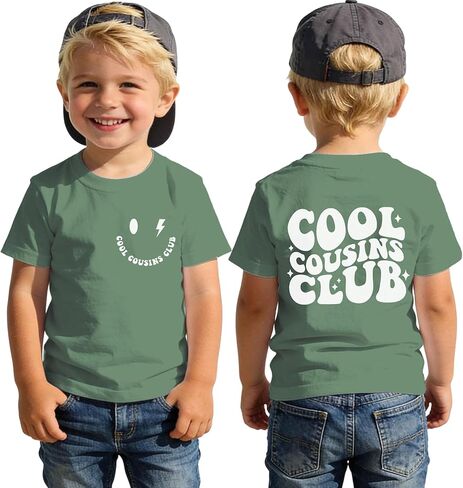 Cousins Shirts for Toddler Boys Cool Cousins Club Tshirt Kid Announcement Outfit Short Sleeve Tees Sibling Tops in Kuwait