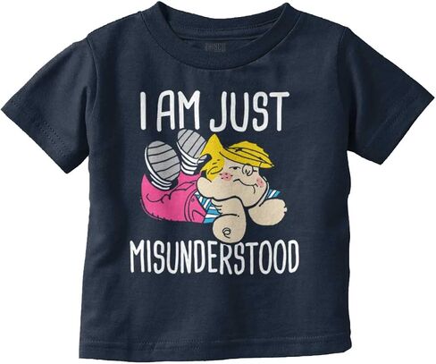 Brisco Brands Dennis The Menace Just Misunderstood Toddler Boy Girl T Shirt in Kuwait