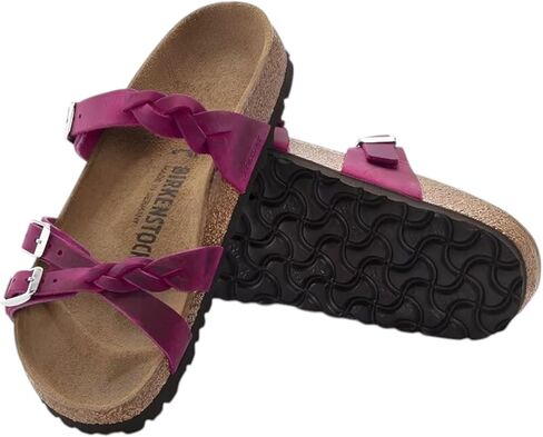 Birkenstock Franca Braided Sandal in Festival Fuchsia Oiled Leather in Kuwait