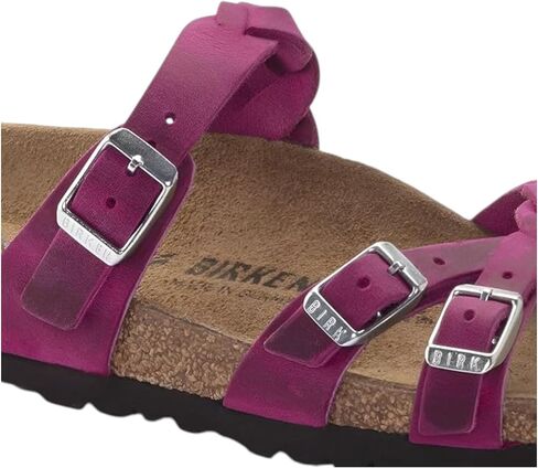 Birkenstock Franca Braided Sandal in Festival Fuchsia Oiled Leather in Kuwait