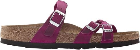 Birkenstock Franca Braided Sandal in Festival Fuchsia Oiled Leather in Kuwait
