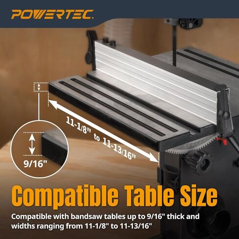 POWERTEC BS900RF Rip Fence for POWERTEC BS900 Wood Band Saw and Similar Band Saws with a Work Table Size of 11-1/8" to 11-13/16" in Kuwait
